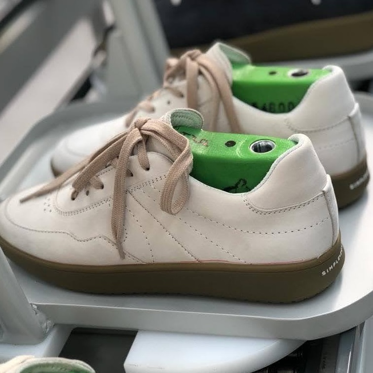 Manufacturing photo of the Simple & Strange sneaker.